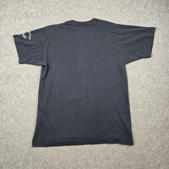 Vintage Milwaukee Winter Blast Shirt Mens Large Black Local Outlaws 90s Biker - Picture 7 of 12